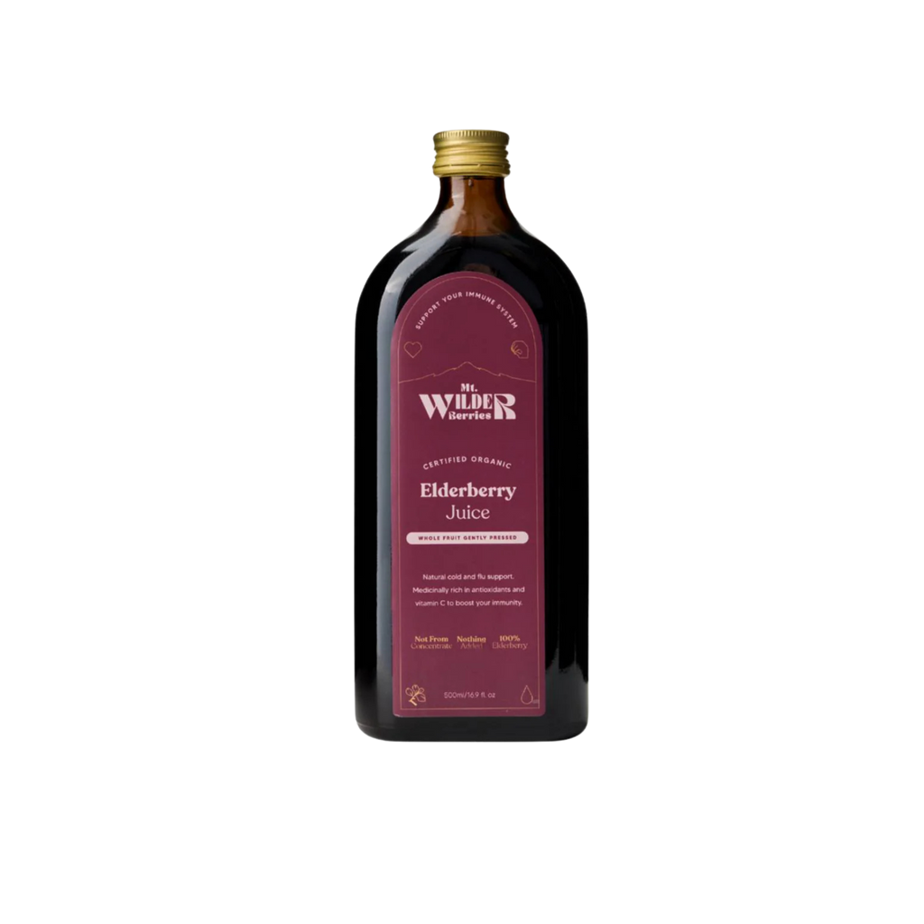 Mt. Wilder Berries | Certified Organic Elderberry Juice