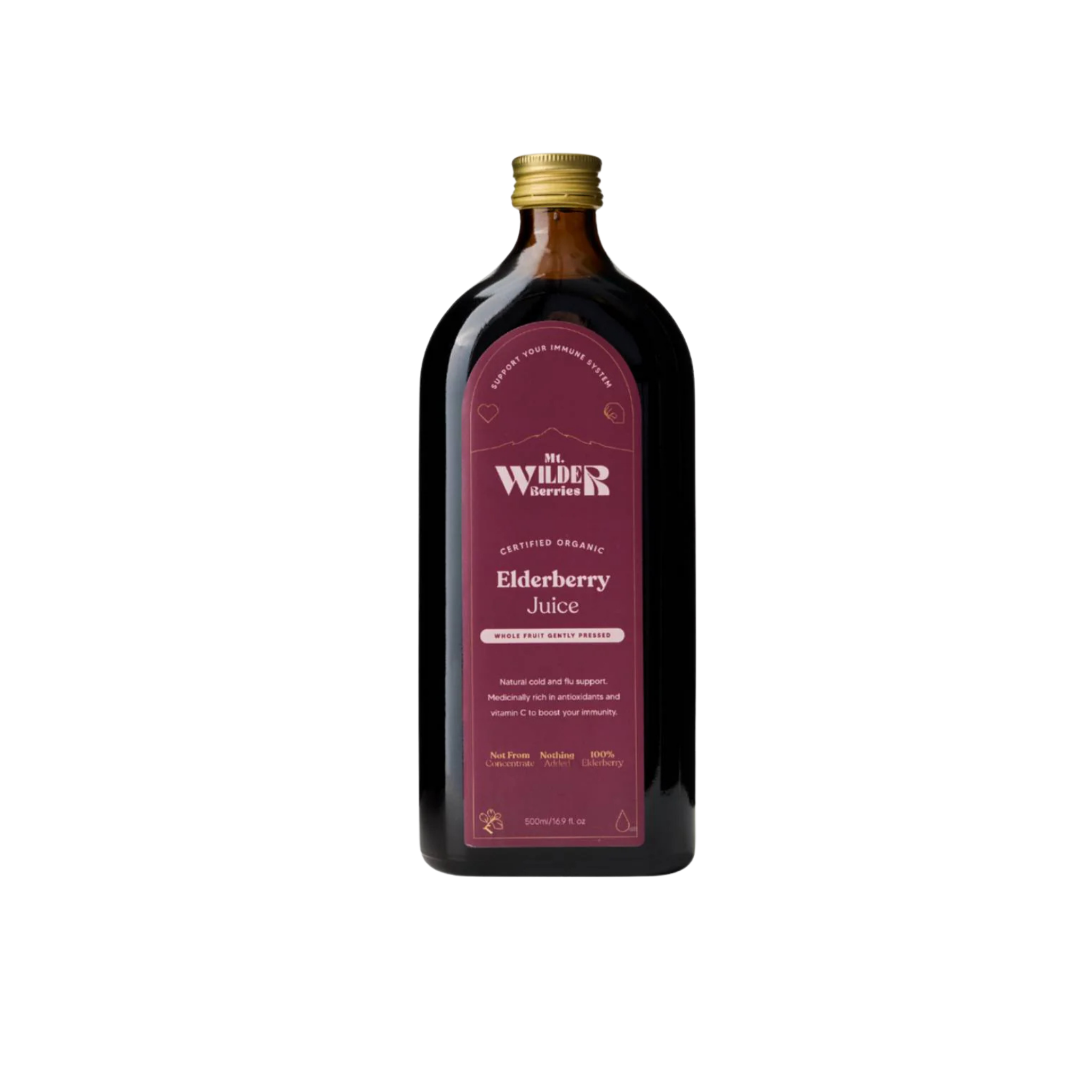 Mt. Wilder Berries | Certified Organic Elderberry Juice