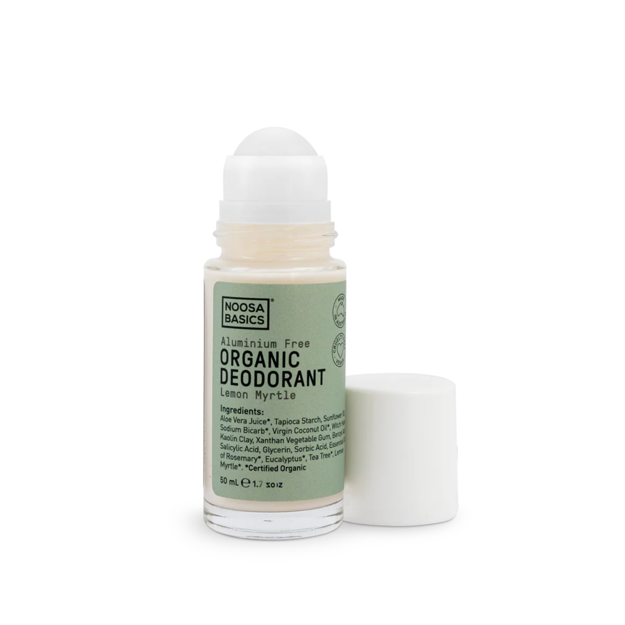 Noosa Basics | Organic Roll On Deodorant - Lemon Myrtle